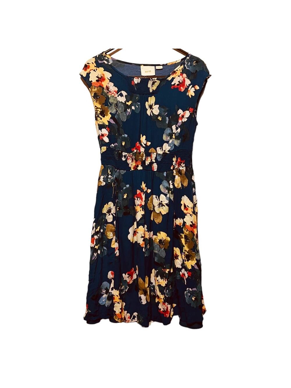Anthropologie Maeve Evaline floral dress  Midi